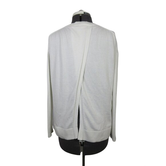 Athleta women's Highlands open back hi-lo long sleeve knit athleisure sweater XS - Picture 4 of 16